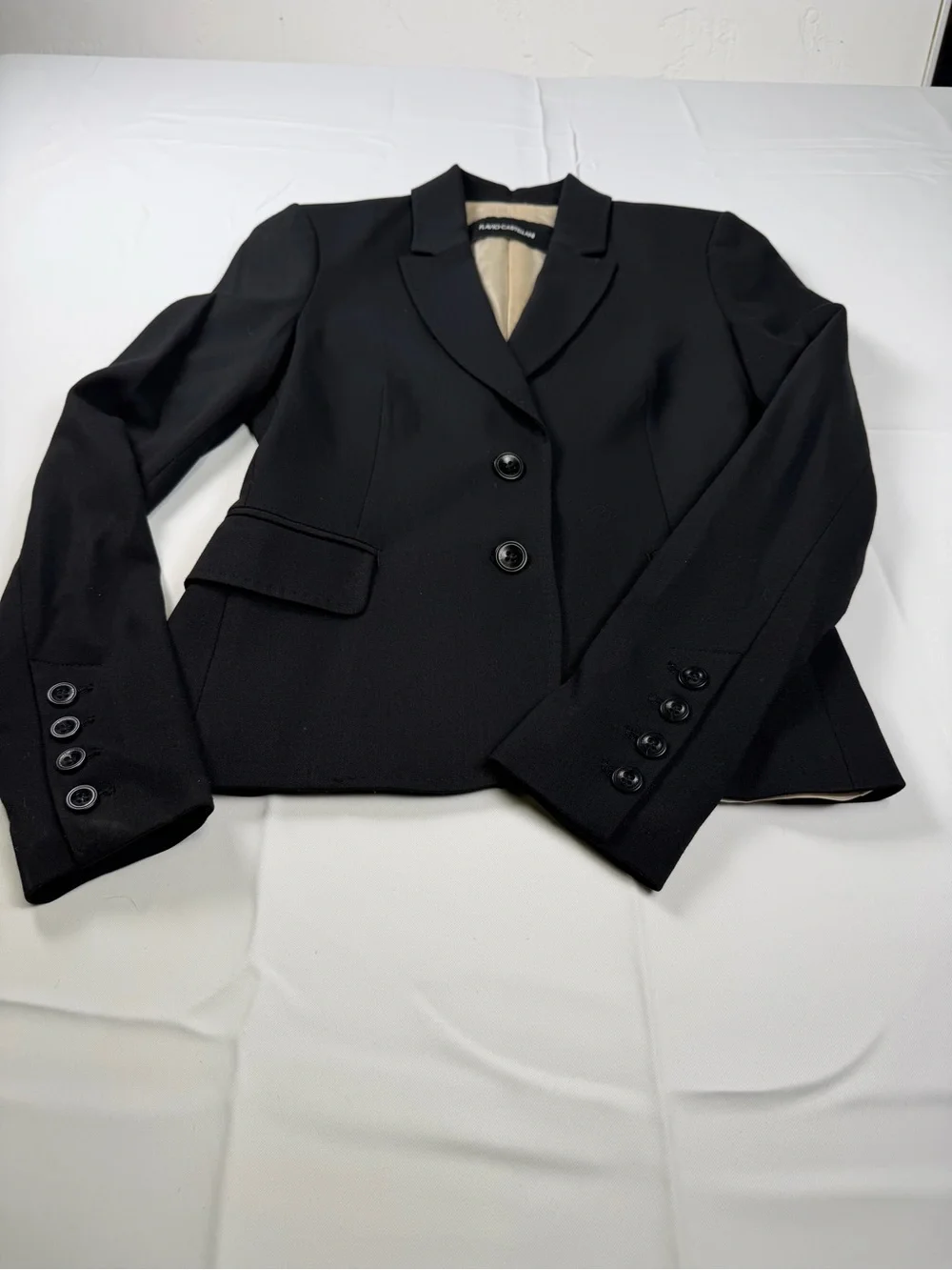 Flavio Castellani Classic Black Italian Tailored Women's Blazer - Slim Fit